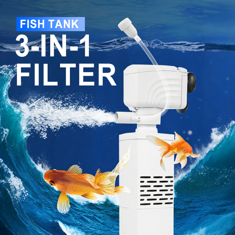 Aquarium 3-in-1 Filter – Filterung, Sauerstoffanreicherung & Wasserpumpen