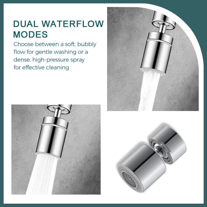 360° drehbarer Dualfunktions-Küchenarmaturen-Strahlregler