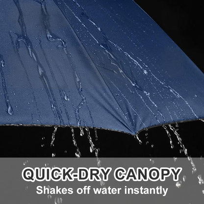 Großer faltbarer winddichter Regenschirm mit 12 Speichen