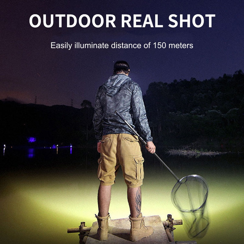 Wiederaufladbare 5-LED Stirnlampe mit 3 Modi