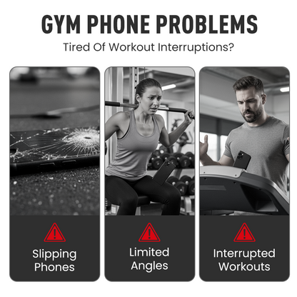 360° drehbarer magnetischer Handyhalter für das Fitnessstudio