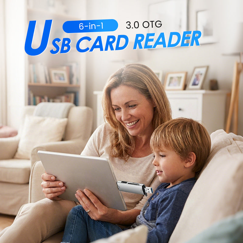 6-in-1 USB 3.0 OTG Kartenleser